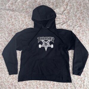 THRASHER BLACK HOODIE size small​